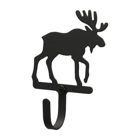 Village Wrought Iron Village Wrought Iron WH-19-XS Moose Wall Hook Extra Small - Black WH-19-XS